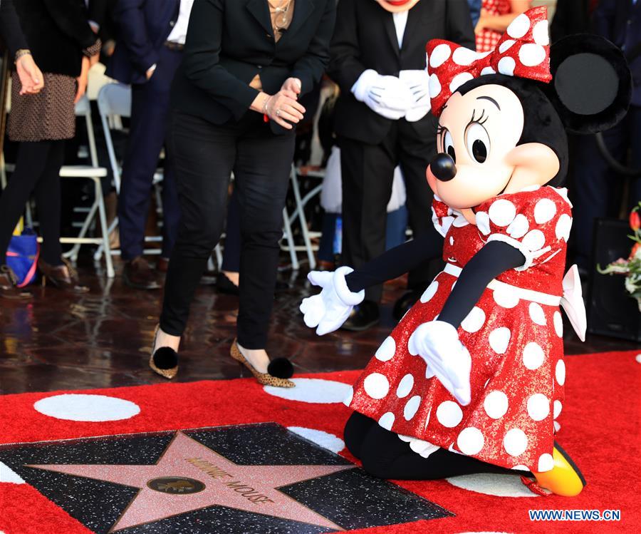 U.S.-LOS ANGELES-HOLLYWOOD WALK OF FAME-MINNIE MOUSE