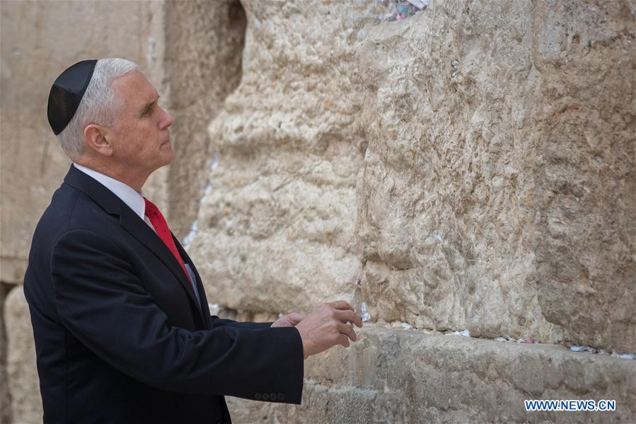 MIDEAST-JERUSALEM-U.S.-VICE PRESIDENT-PENCE-VISIT