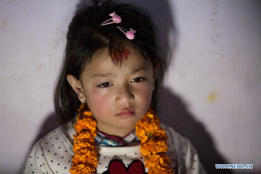 NEPAL-LALITPUR-NEW KUMARI-LIVING GODDESS