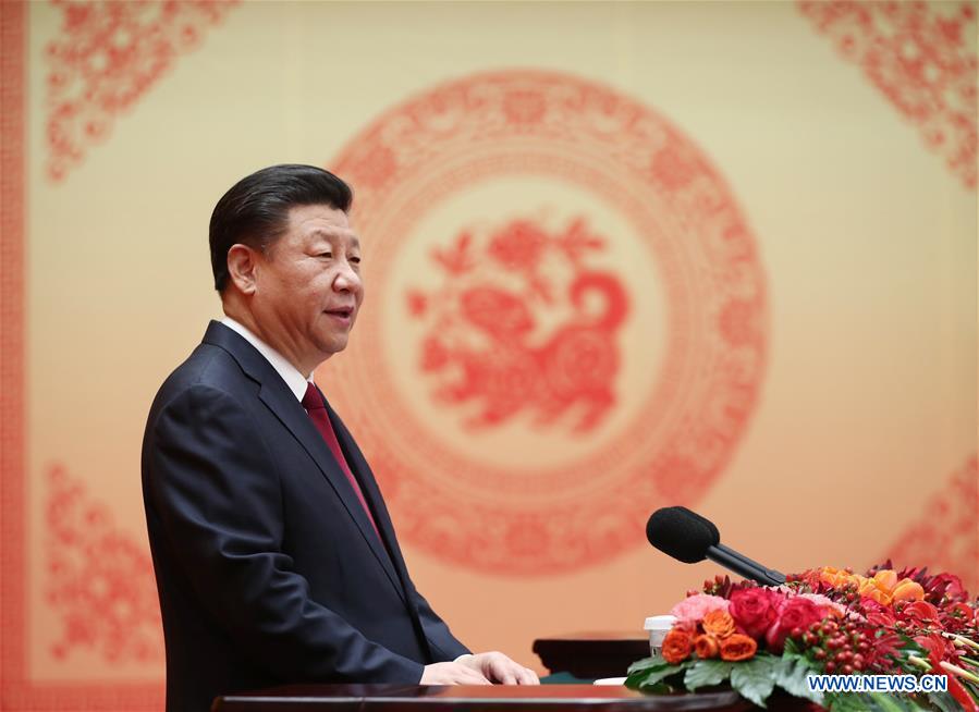 CHINA-BEIJING-XI JINPING-SPRING FESTIVAL-GREETING (CN)