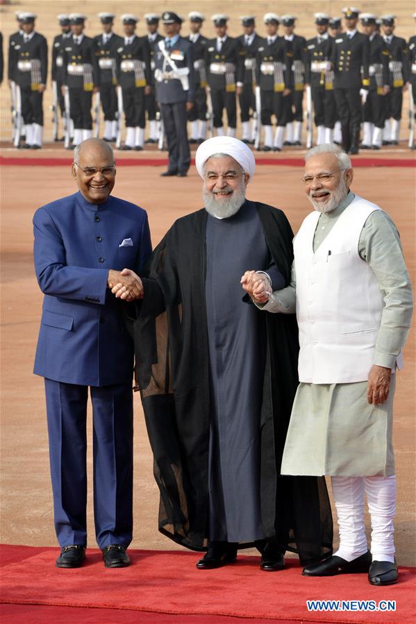 INDIA-NEW DELHI-IRAN-PRESIDENT-VISIT