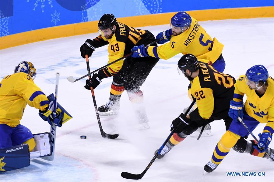 (SP)OLY-SOUTH KOREA-PYEONGCHANG-ICE HOCKEY-MEN-QUARTERFINAL-GER VS SWE