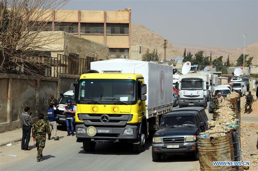 SYRIA-DAMASCUS-AID-ENTRY-GHOUTA