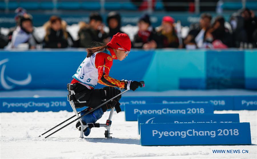 (SP)OLY-PARALYMPIC-SOUTH KOREA-PYEONGCHANG-CROSS-COUNTRY SKIING-WOMEN'S 12KM, SITTING 