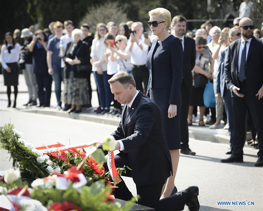 POLAND-WARSAW-PLANE CRASH-ANNIVERSARY-COMMEMORATION