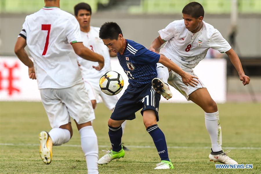 (SP)CHINA-JIANGSU-JIANGYIN-FOOTBALL-CFA INTERNATIONAL YOUTH TOURNAMENT-JPN VS IRAN