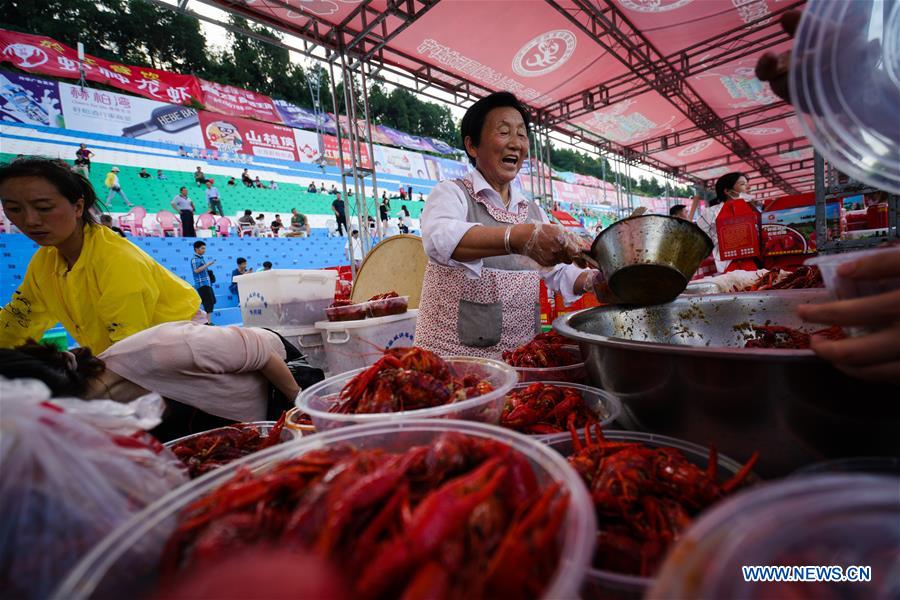 CHINA-JIANGSU-XUYI-CRAYFISH-FEAST (CN)