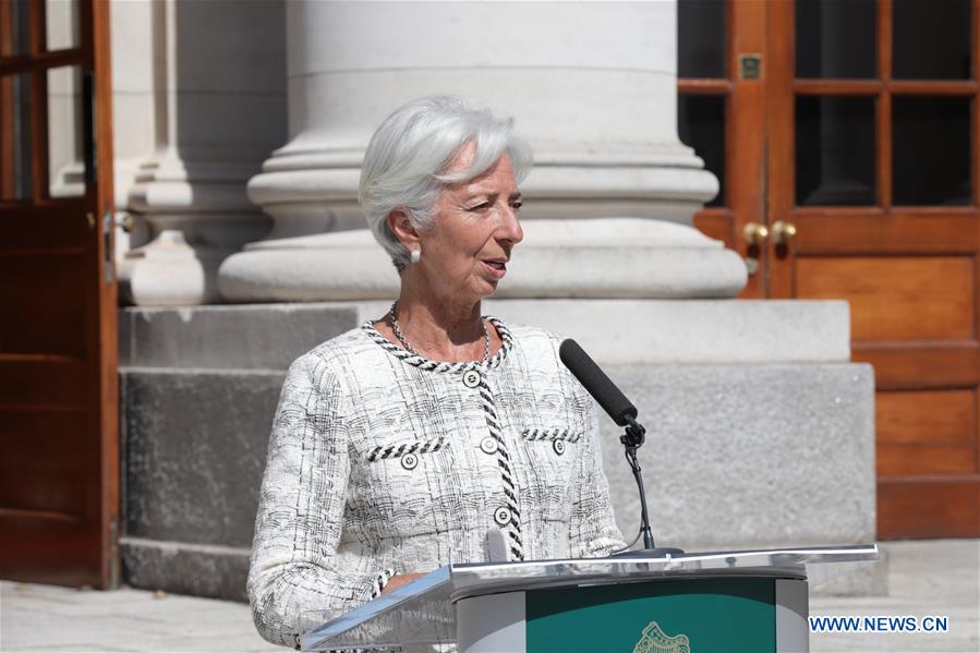 IRELAND-DUBLIN-IMF CHIEF-MEETING