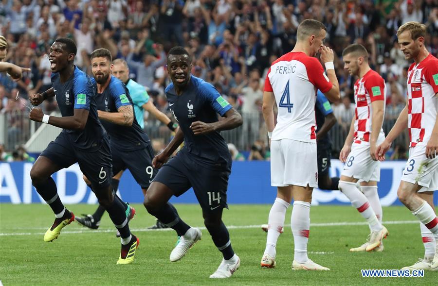 (SP)RUSSIA-MOSCOW-2018 WORLD CUP-FINAL-FRANCE VS CROATIA