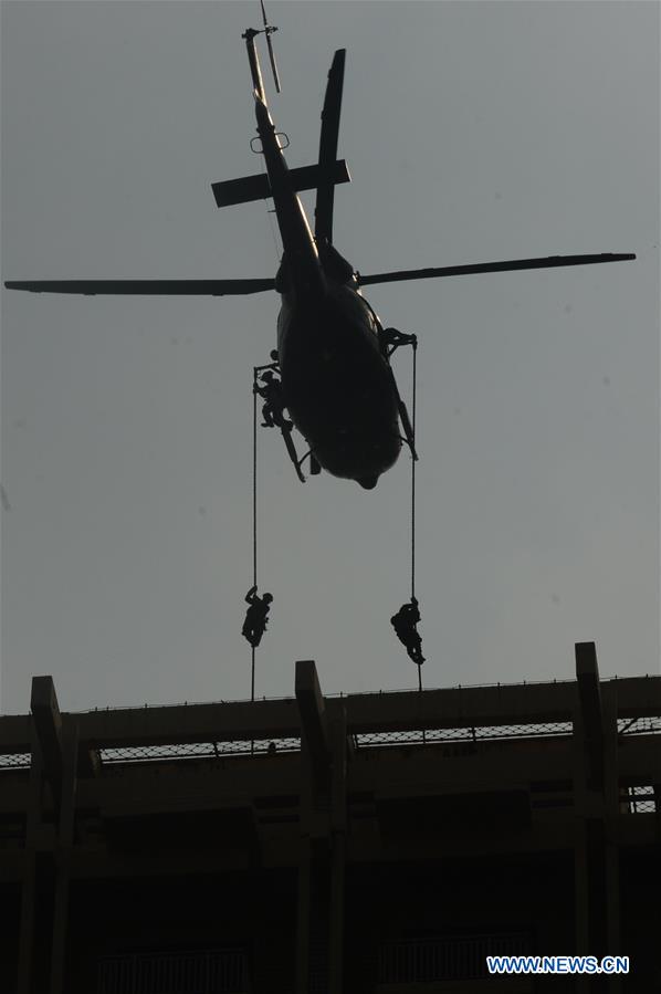 INDONESIA-JAKARTA-ANTI-TERROR DRILL-ASIAN GAMES