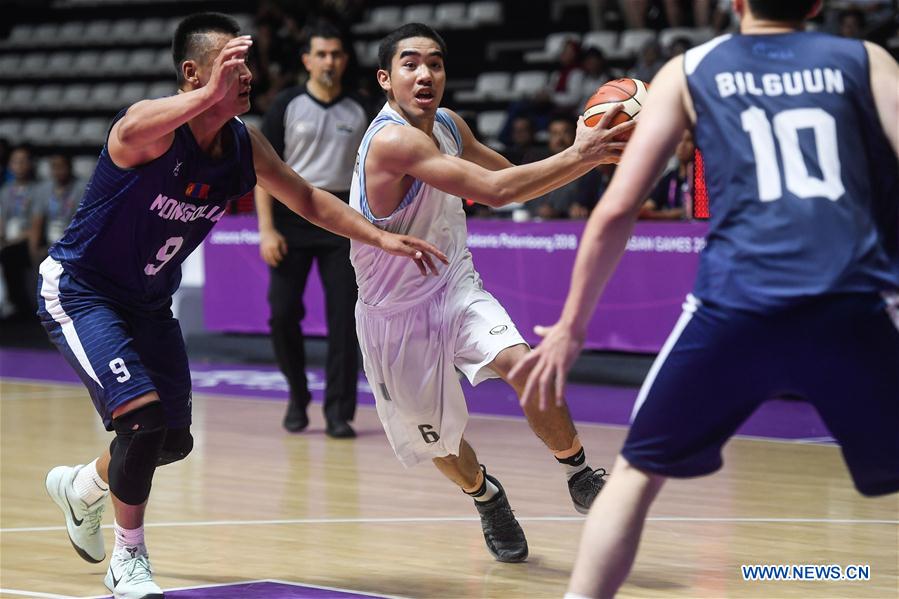 (SP)INDONESIA-JAKARTA-ASIAN GAMES-BASKETBALL-THAILAND VS MONGOLIA