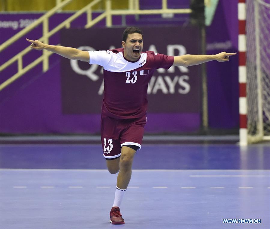 (SP)INDONESIA-JAKARTA-ASIAN GAMES-HANDBALL-QATAR VS IRAN