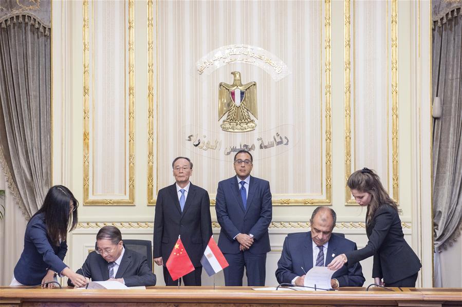 CHINA-EGYPT-WANG QISHAN-VISIT