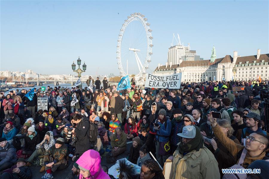 BRITAIN-LONDON-CLIMATE ACTIVISTS-PROTEST