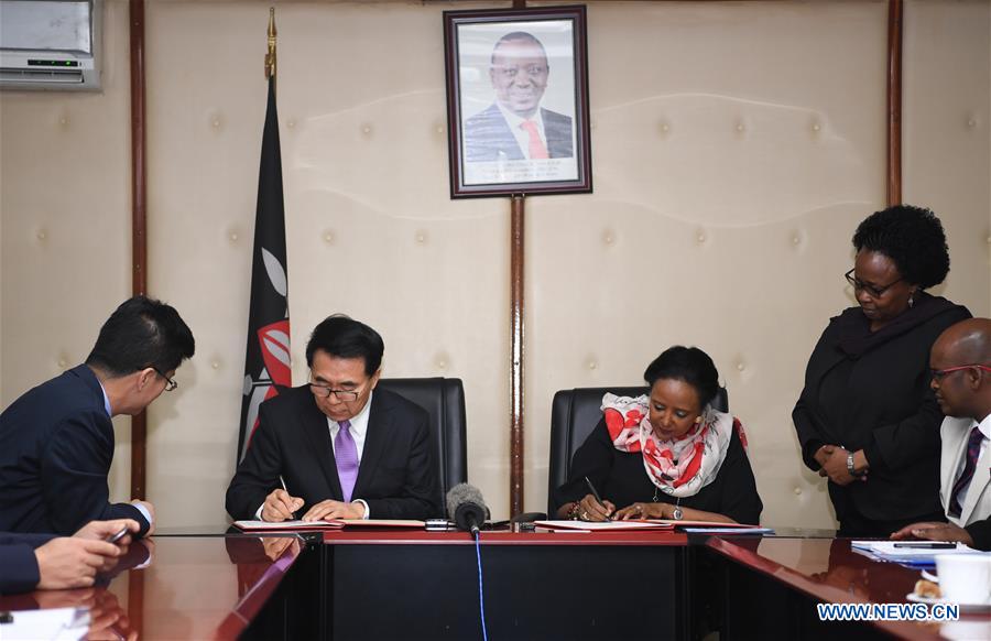 KENYA-NAIROBI-CHINA-SCIENCE-MOU-SIGNING