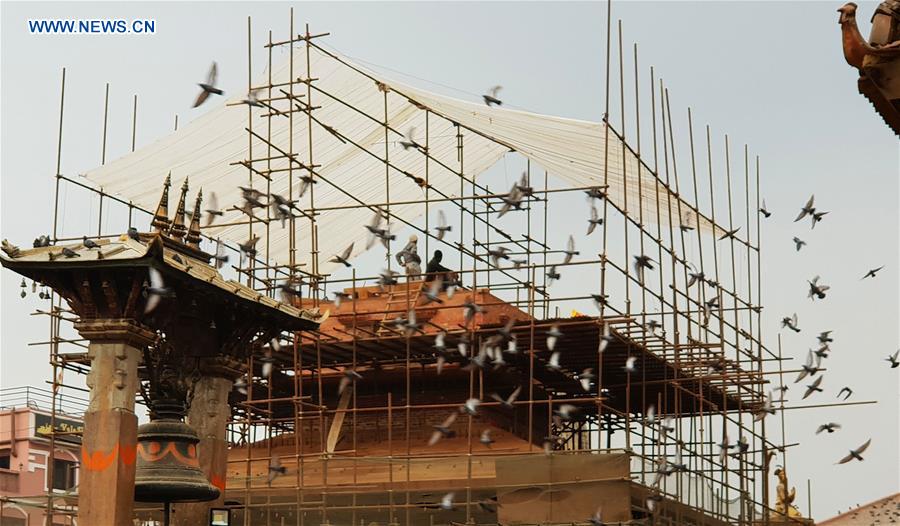 NEPAL-LALITPUR-RECONSTRUCTION-PATAN DURBAR SQUARE