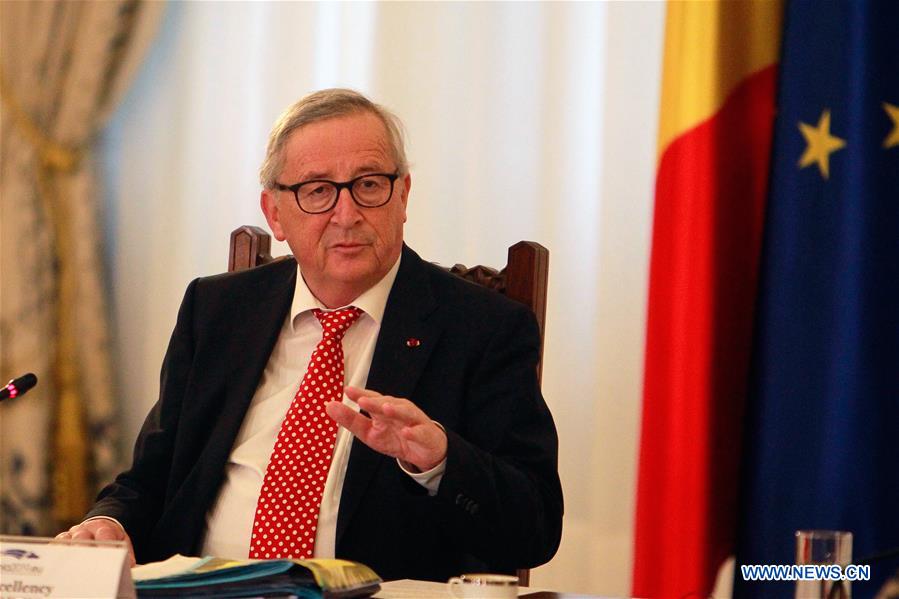 ROMANIA-BUCHAREST-EU-JUNCKER