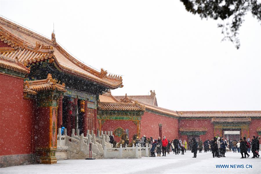 (InPalaceMuseum)CHINA-BEIJING-PALACE MUSEUM-SNOW (CN)