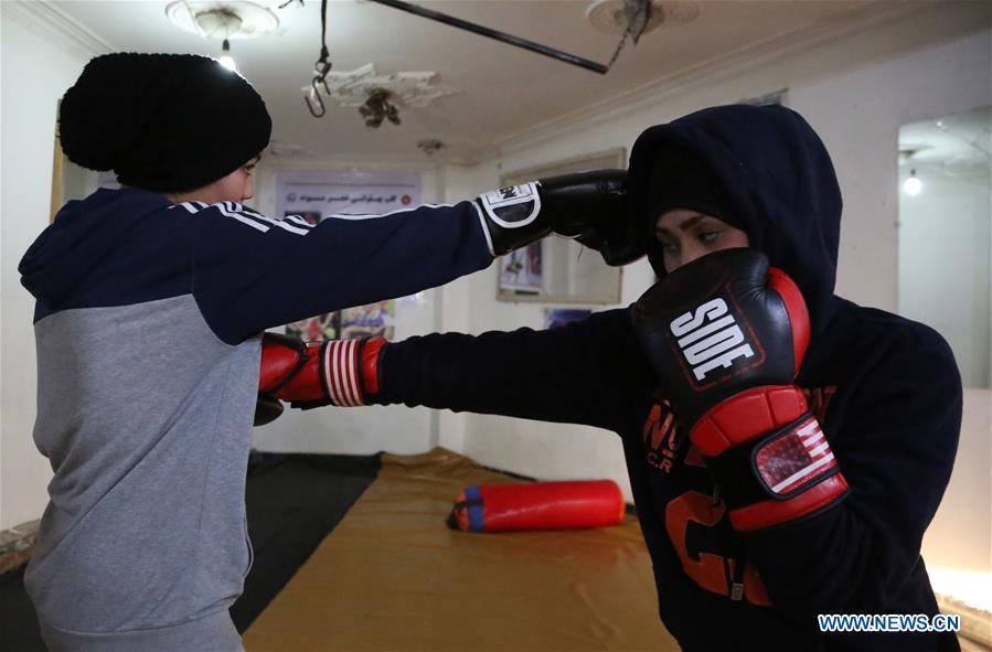 (SP) AFGHANISTAN-KABUL- BOXING CLUB- GIRLS