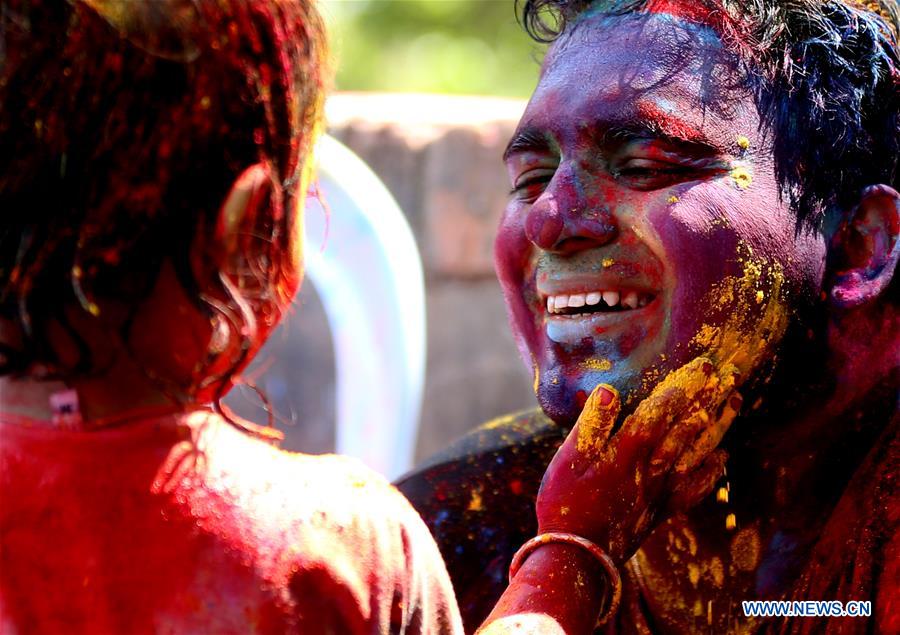 MYANMAR-YANGON-HOLI FESTIVAL-CELEBRATION