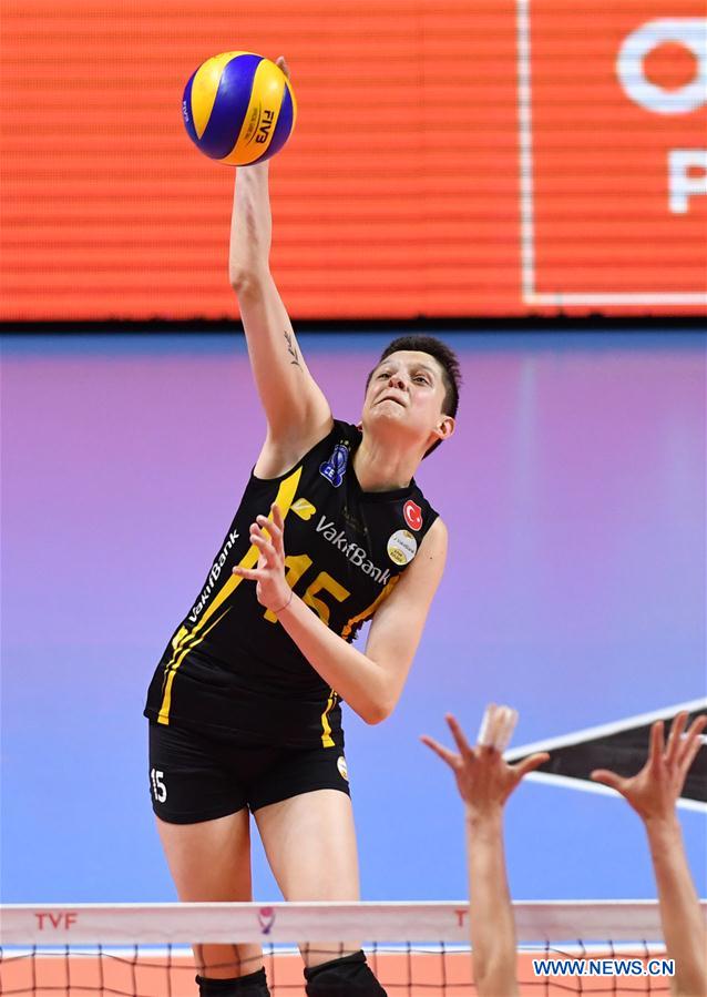 (SP)TURKEY-ISTANBUL-VOLLEYBALL-TURKISH WOMEN'S LEAGUE-VAKIFBANK VS ECZACIBASI