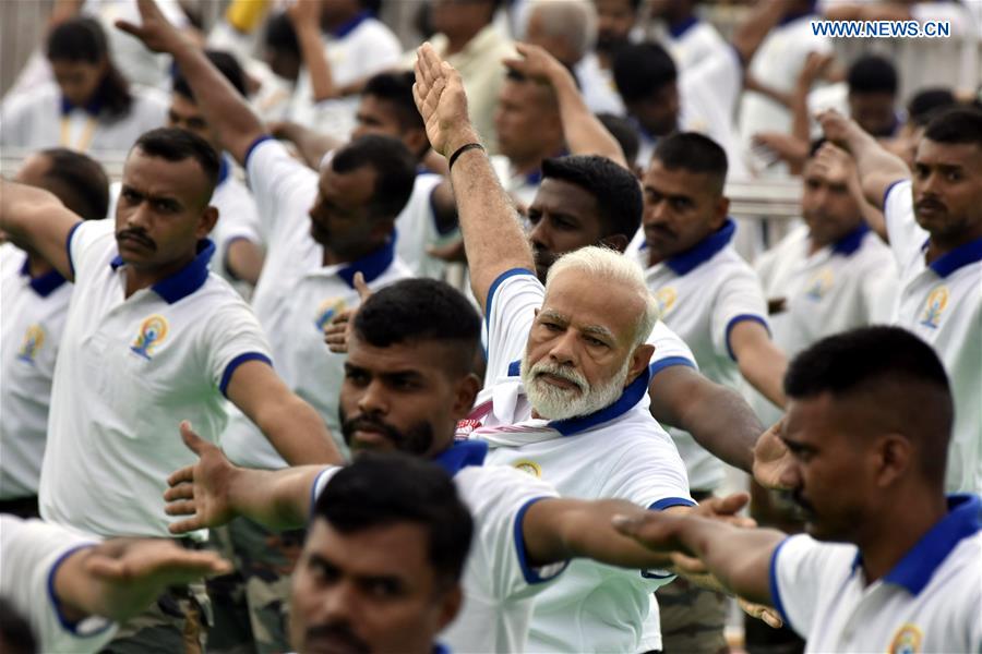 INDIA-RANCHI-INTERNATIONAL YOGA DAY-MODI