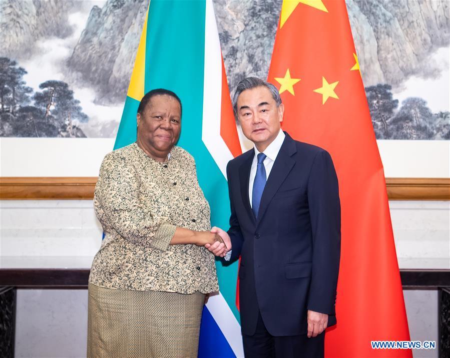 CHINA-BEIJING-WANG YI-SOUTH AFRICA-FM-MEETING (CN)