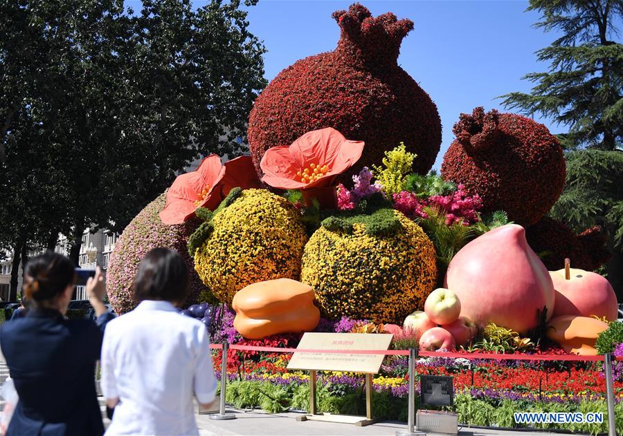 CHINA-BEIJING-NATIONAL DAY-PREPARATION-FLOWERBEDS (CN)