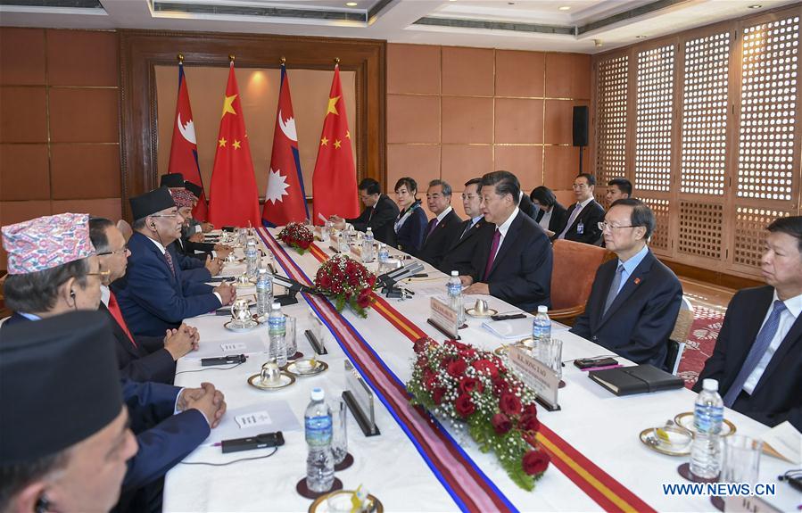 NEPAL-KATHMANDU-CHINA-XI JINPING-NCP-MEETING