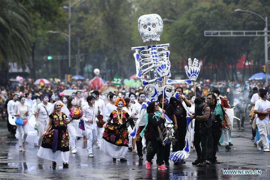 MEXICO-MEXICO CITY-DAY OF THE DEAD-PARADE