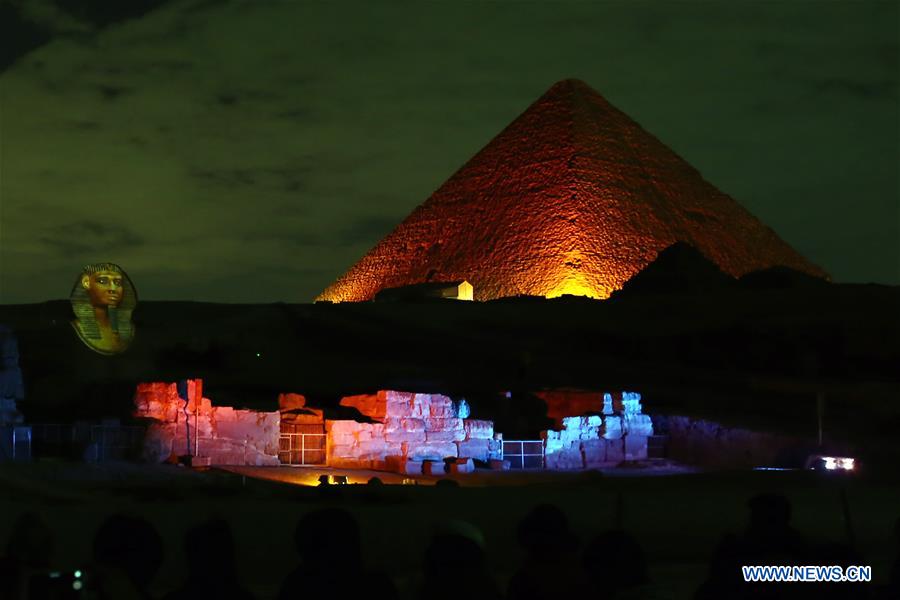 EGYPT-GIZA-PYRAMIDS-SPHINX-CHINA-SPRING FESTIVAL-CELEBRATION