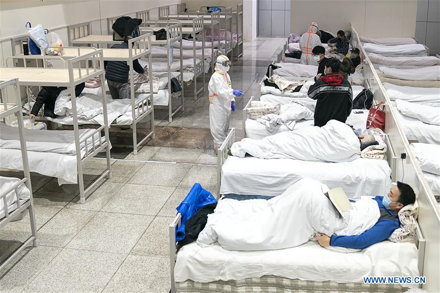 CHINA-HUBEI-WUHAN-MAKESHIFT HOSPITAL-PATIENTS (CN)