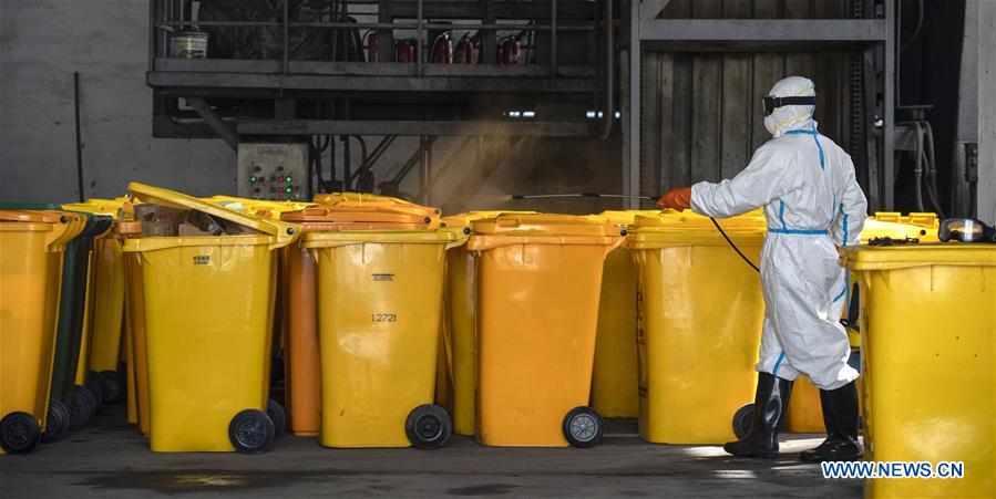 (FOCUS)CHINA-HUBEI-WUHAN-COVID-19-MEDICAL WASTE DISPOSAL (CN)