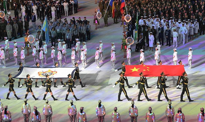 In pics: Opening ceremony of 7th CISM Military World Games held in Wuhan